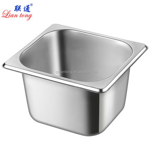 Factory Wholesale Stainless Steel Full <strong>Size</strong> American Gn Pan Hotel Buffet Food Pan <strong>Gastronorm</strong> <strong>Container</strong> with Lid - Product Image 4