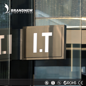 Brandnewsign 하이 퀄리티 스테인레스 스틸 편지 서명 Led 아크릴 라이트 박스 상점 전면 사인 비즈니스 사인 - Product Image 6