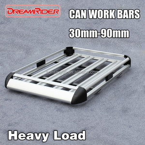 Canasta <span class=keywords><strong>Universal</strong></span> de Aluminio para Techo de Auto, Portaequipajes con Barras Transversales, Capacidad de 100 kg - Product Image 1
