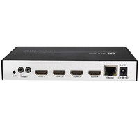 Encodeur HDMI 4 en 1, équipement de diffusion numérique TV IPTV, encodeur HDMI MPEG4 H.265 4K IPTV