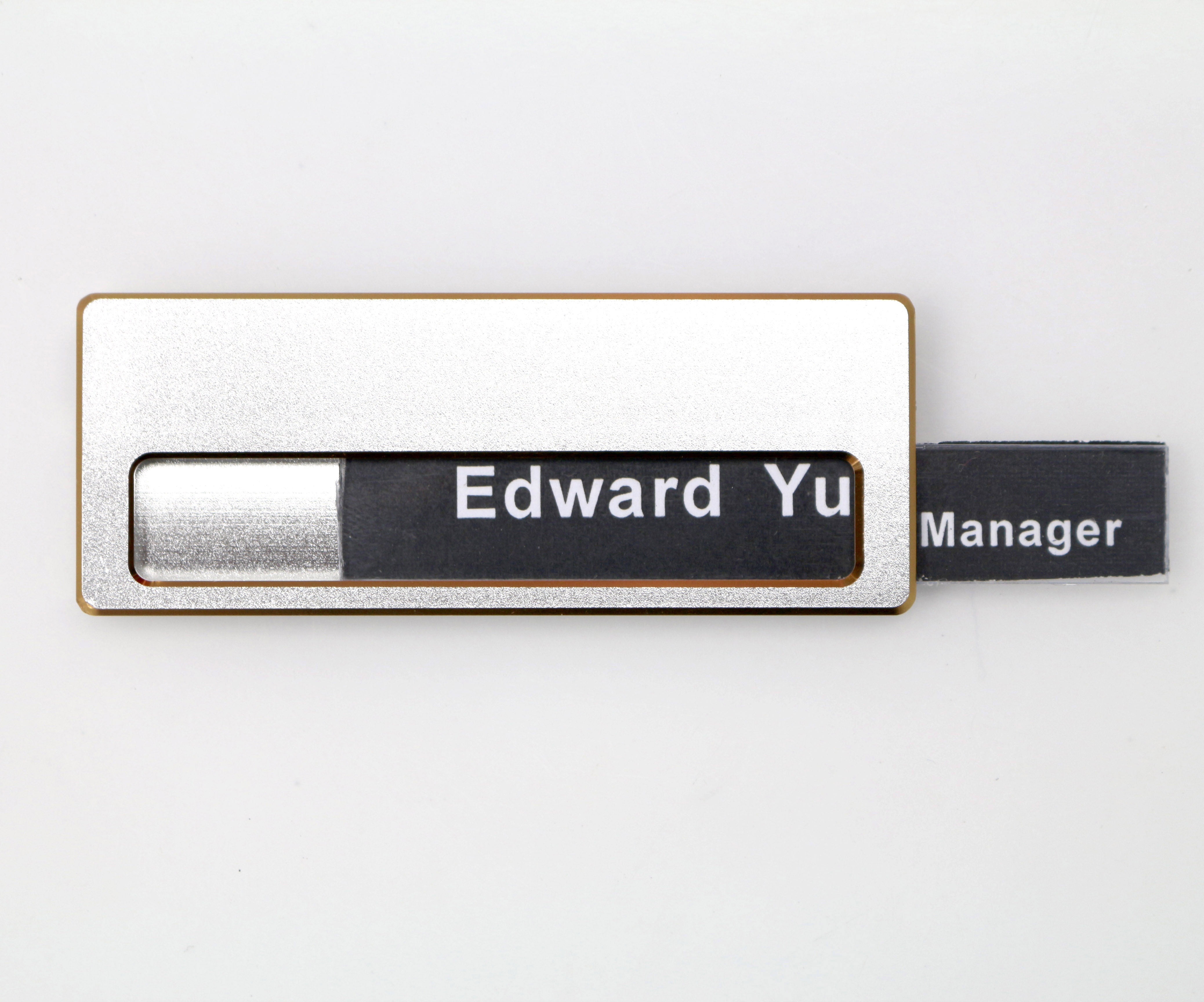 Многоразовый металлический значок с логотипом на заказ