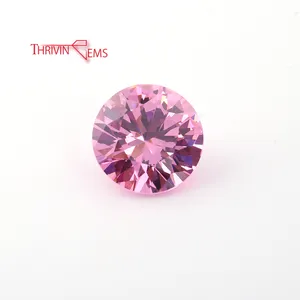 라운드 모양 핑크 컬러 큐빅 지르콘 다이아몬드 가격