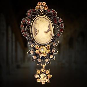 <span class=keywords><strong>Broche</strong></span> vintage en cristal avec motif de <span class=keywords><strong>camée</strong></span>, bijoux de mode, <span class=keywords><strong>broche</strong></span> ovale avec portrait de tête de reine pour les souvenirs de mariage, cadeaux - Product Image 3