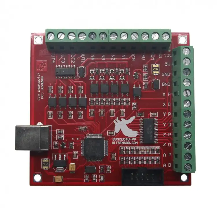 CNC USB MACH3 100Khzブレイクアウトボード4軸インターフェースドライバーモーションコントローラー