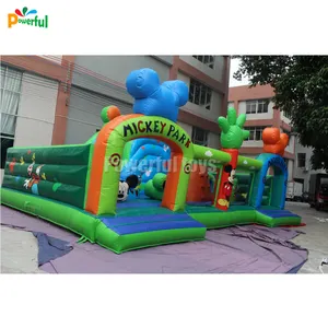 बच्चों के खेल का मैदान उछाल घर, trampoline कूद बाउंसर, विशाल inflatable मज़ा शहर के लिए आउटडोर