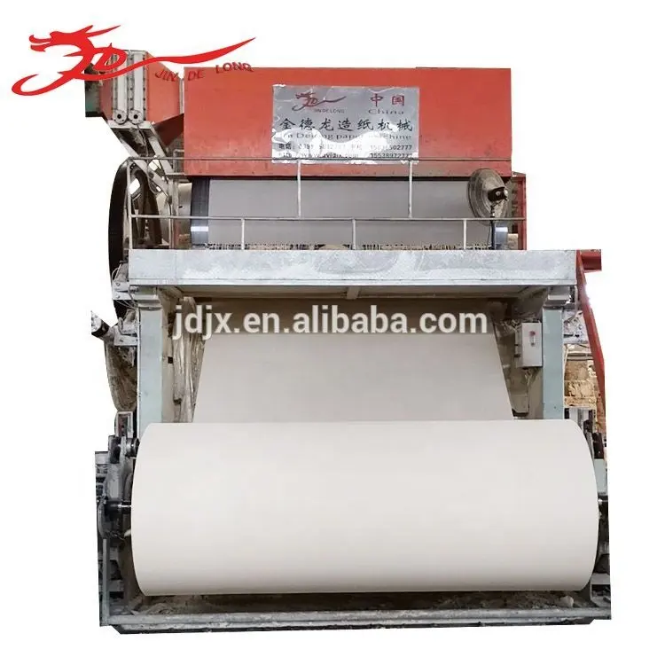 Altpapier zellstoff recycelt rohstoff, der jumbo wc tissue rollen papier produktion linie