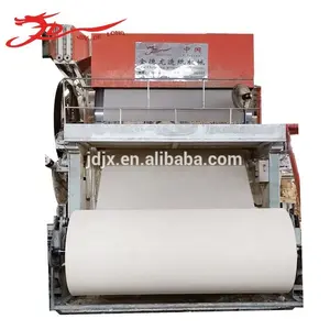Waste paper pulp recycled raw material making jumbo toilet tissue roll paper production line