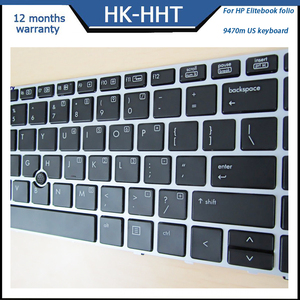 HK-HHT nouveau pour clavier américain d'ordinateur portable HP EliteBook Folio 9470m - Product Image 4