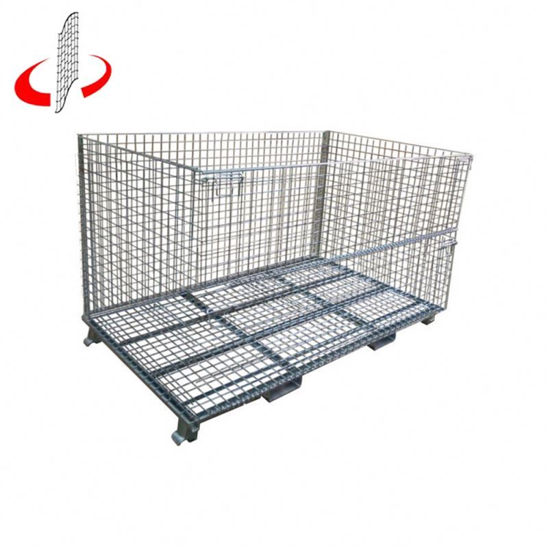 En gros Prix Pliable Galvanisé Récipient En Métal Tressé Pliable
