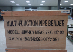 Máy uốn ống tự động bán tự động 360 độ HHW-G76, máy uốn thép điện cho thép không gỉ, hợp kim, động cơ - Product Image 5