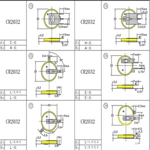 공장 직판 3V 리튬 배터리 Cr2032 <span class=keywords><strong>CR2025</strong></span> 납땜 탭 포함 - Product Image 6
