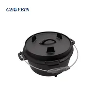 Pre Seasoned Cast Iron Netherlands Oven for Outdoor Camping