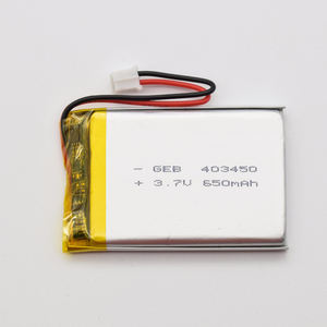 <span class=keywords><strong>3</strong></span>.7v लाइपो बैटरी 650mah 403450 ली बहुलक बैटरी के लिए लिथियम आयन बैटरी जीपीएस - Product Image 2