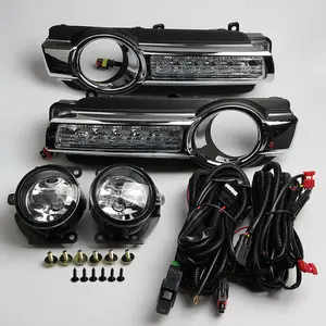 Accessoires de voiture pour Mitsubishi Pajero /Montero/Shogun 2015, feu antibrouillard avec DRL, feu de jour, ensemble complet