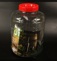 Bouteille de vin en verre transparent, bouchon rouge, réservoir de fermentation automatique, fabrication de vin rouge, pot en verre domestique