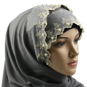 <span class=keywords><strong>Voile</strong></span> Hijab Fantaisie en Chiffon Georgette Épais pour <span class=keywords><strong>Femme</strong></span>, 31 Couleurs, Dentelle Bulle Unie, 70*180, Toutes Saisons, Usage Quotidien, Haute Qualité - Product Image 4