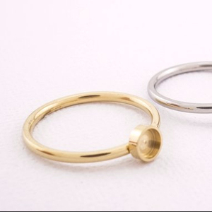 Thép không gỉ bezel cup Vòng 4.2mm, bezel Vòng thiết lập-thép không gỉ Vòng trống, nhà máy bán hàng trực tiếp - Product Image 3