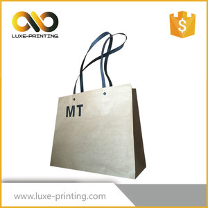 Impression personnalisée et stock <span class=keywords><strong>brun</strong></span> sac en papier kraft avec poignée de papier tordue - Product Image 5