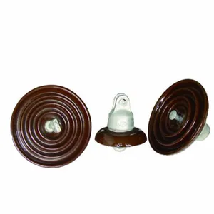 ANSI 53-1/2/3/4/5 33kv 70kn disc isolator 53 Series Spool Porcelain Insulator Spool Ceramic Insulator