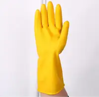 Unlied Natuurlijke Geel Rubber Latex Huishoudelijke Schoonmaakmiddelen Keuken Handschoenen