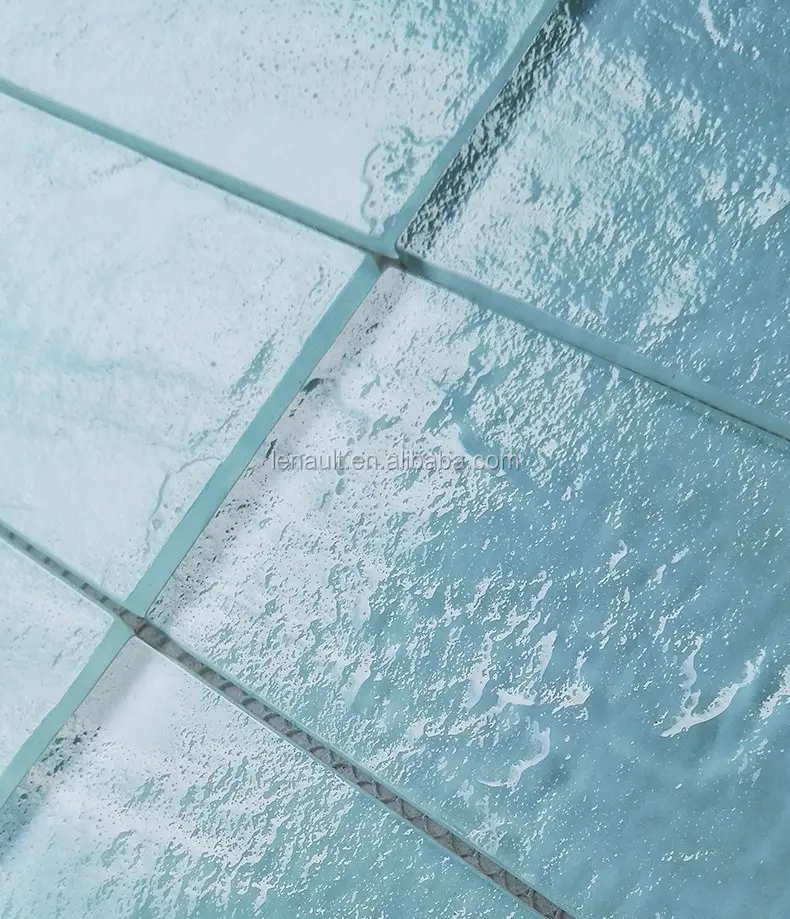 Reine blaue Schwimmbad-Kristallglas-Mosaik fliese