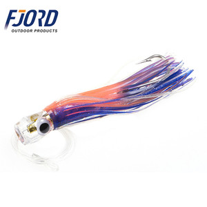 FJORD OEM en Stock 6 pièces/lot 170mm 46g têtes acryliques de calmar Marlin avec jupe de calmar leurres de pêche à la traîne - Product Image 3