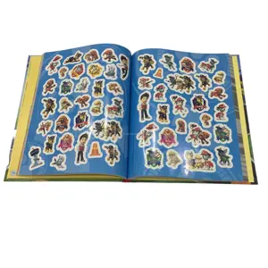Hardcover Benutzer definierte Mal bücher für Kinder mit gestanzten Aufklebern, die Kinderbuch druck malen