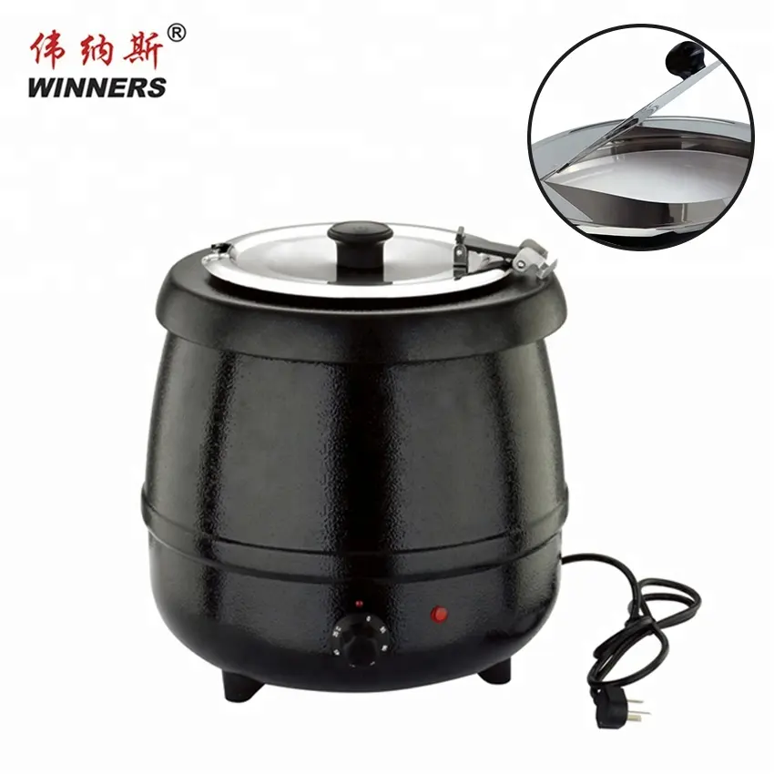 10L sopa calentador eléctrico de acero inoxidable de la olla caliente termo cocina sopa caliente