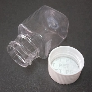 1oz 30ml şeffaf şeffaf kare plastik <span class=keywords><strong>PET</strong></span> şişe - Product Image 2