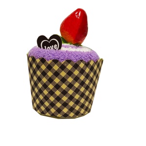 Souvenirs de mariage <span class=keywords><strong>Serviette</strong></span> de Gâteau Cupcake <span class=keywords><strong>forme</strong></span> <span class=keywords><strong>serviette</strong></span> - Product Image 3