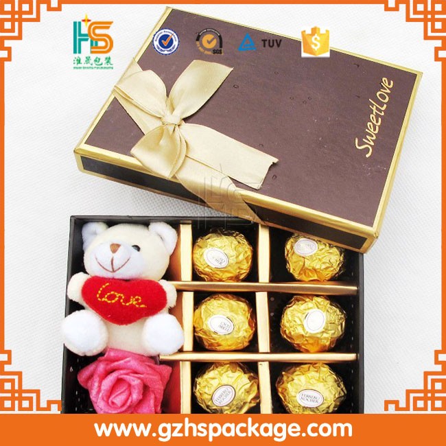 Шоколадно-коричневый коробки/конфеты коробка/коробка конфет оптовая