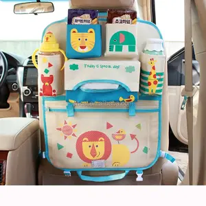 Encai Anak Kursi Mobil Berkualitas Tinggi Menggantung Tas Lucu Kartun Mobil Kembali Kursi Storage Bag