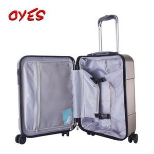 ABS + PC caso de Apertura frontal equipaje 20 pulgadas 24 pulgadas descenso maleta travelmate <span class=keywords><strong>delsey</strong></span> Carro de equipaje - Product Image 4