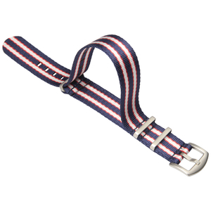 CONKLY <span class=keywords><strong>Bracelet</strong></span> de <span class=keywords><strong>montre</strong></span> en nylon lisse de qualité supérieure avec 3 anneaux 18/<span class=keywords><strong>20</strong></span>/22/24mm Ceinture de sécurité en <span class=keywords><strong>tissu</strong></span> à rayures avec boucle - Product Image 4