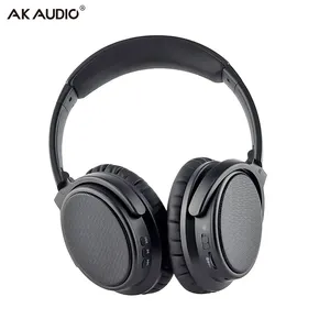 Professional Foldable aptX Over Ear Headphone Wireless Noise Canceling Bluetooth CSR8670 Headset with 40mm Speakers