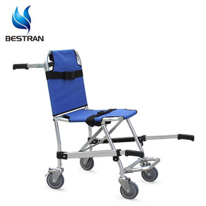 BT-TY001 ucuz hafif alüminyum alaşımlı tahliye koltuğu tıbbi mobilya acil kurtarma katlanabilir tekerlekli sandalye - Product Image 6