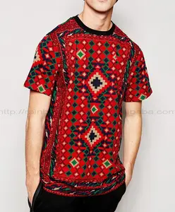 定制多彩时尚编织T恤制造商孟加拉国男士T恤
