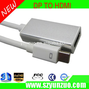 dp <span class=keywords><strong>displayport</strong></span> a <span class=keywords><strong>hdmi</strong></span> hembra de vídeo <span class=keywords><strong>y</strong></span> de audio cable adaptador convertidor de hdtv 1080p - Product Image 1