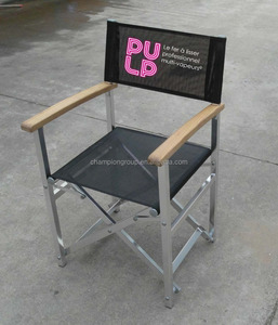 شعار العملاء التخييم الألومنيوم للطي الرياضة كرسي المخرج - Product Image 1