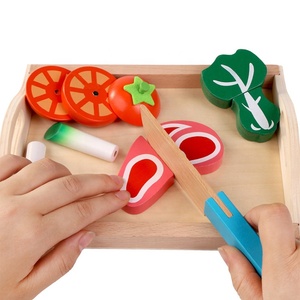 ชุดของเล่นครัวจำลอง ชุดหั่นผักผลไม้ ของเล่นครัวไม้ ของเล่นหั่นผลไม้ - Product Image 3