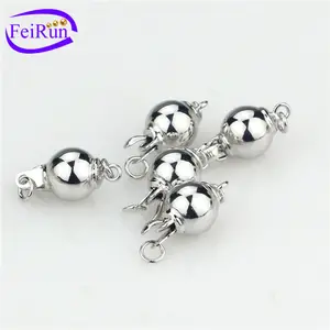 FEIRUN 6mm ball shape fine design clasp lock, wide bracelet clasp, metal clasp