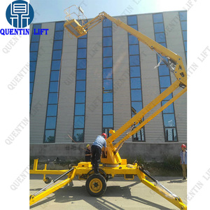 Platform Kerja Udara Manual 3 Ton 5 Ton dengan Boom Lift 8m hingga 20m yang Digerakkan oleh Truk Traktor dengan Baterai 6v - Product Image 4