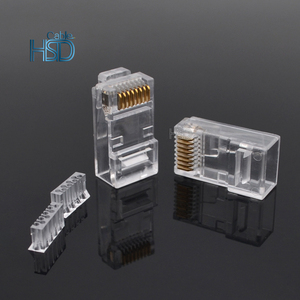 100 pièces/paquet Cat6A Ethernet réseau interne RJ45 connecteur mâle non blindé 6A 8 broches Type 8P8C connecteur - Product Image 5