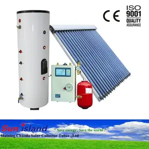 超导太阳能热管分体式压力太阳能热水器系统