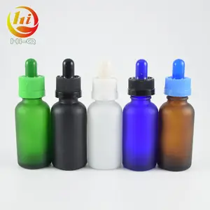צבעוני 30 ml כחול ירוק ענבר שחור לבן 1 oz זכוכית שמן אתרים טפטפת בקבוק חלבית זכוכית בקבוק 30 ml