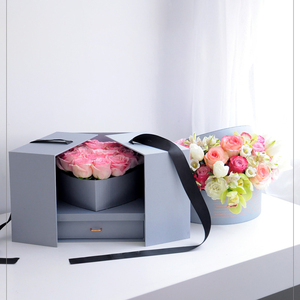 Custom Cardboard Delivery Bouquet Gift <strong>Box</strong> <strong>Magic</strong> Cube Flower Packaging <strong>Box</strong> - Product Image 2
