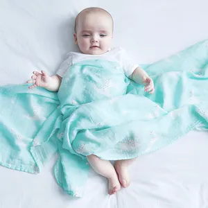 Öko Neugeborenen Krankenhaus grün Bio Schlaf Baumwolle Baby Monat Decke Wickel wickel