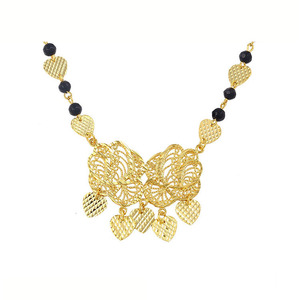 42756 و xuping مجوهرات عصرية سبائك النحاس الزفاف مطلية بالذهب الهندي القلائد - Product Image 2