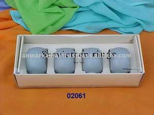 Ronds de serviette en bois peints à la main de conception classique de haute qualité - Product Image 2