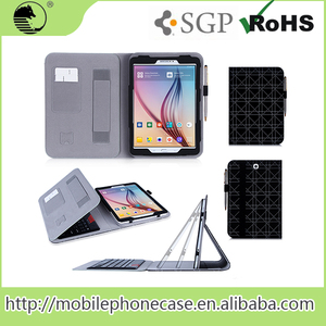 PU Zwart Tablet Case Voor samsung galaxy tab s2 case